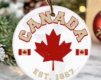 Retro Kanada Ahornblatt Ornament Vintage kanadische Pride Geschenk Canada Day Dekoration