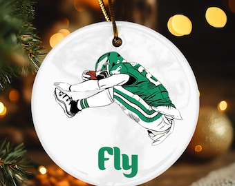 Saquon Barkley Hurdle Ornament Philadelphia Football Decor Fly Eagles Fly Keepsake Philly Christmas Gift
