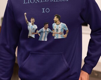 Lionel Messi Shirt Hoodie Sweatshirt Iconic Messi Goat Shirt for Argentina Fans Leo Messi Custom Football Legend Gift Game Day Outfit