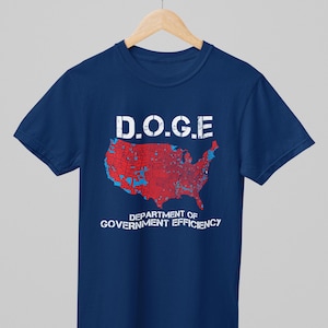 D.O.G.E Shirt, Abteilung für Regierungs-Effizienz T-Shirt, Politisches Satire Shirt, Vaterländischer Doge Langarm, USA Stolz Geschenk, Komfortfarben