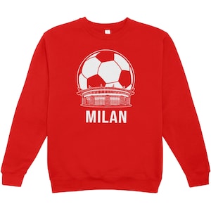 Milan Football Club Sweatshirt: Stylish Soccer Hoodie, Retro Football Gift