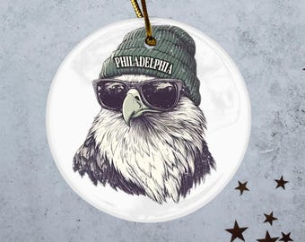 Philadelphia voetbal ornament Go Birds Decor Vintage Eagles fan kerstcadeau Philadelphia Sports aandenken