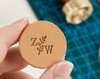 Custom Pottery Stamp | Custom Ceramics Stamp | Gifts For Potter | Personalised Pottery Stamp | Brass Mold For Clay | 12mm Ceramics Stamp