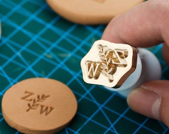12mm Ceramics Stamp | Custom Pottery Stamp | Custom Ceramics Stamp | Gifts For Potter | Personalised Pottery Stamp | Brass Mold For Clay