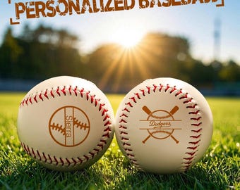Personalized Engraved Baseball, Custom Baseball, Baseball Coach Gift, Personalized Baseball With Logo, Player Name, Player Number, Baseball.