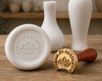Personalized Ceramic Stamp | Any Customization | 64 Custom Designs To Choose From | Pottery Stamp | Polymer Clay Stamp | Ceramics Stamp