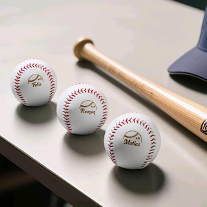 Custom Baseball, Baseball With Player&#39;s Name And Number, Personalized Engraved Baseball, Custom Coach Gift, Personalized Baseball With Logo.