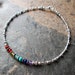 7 Chakra Anklet - Chakra Gemstones & Silver Beaded Ankle Bracelet - Reiki Charged Metaphysical Jewelry