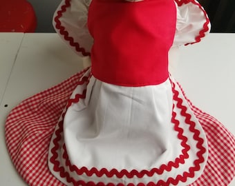 Dogs, Cat, Pets Little Red Riding Hood dress.