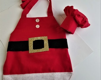 Dogs,  Cats, Pets CHRISTMAS APRON and  CHEF Hat set