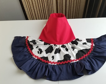 Vestido de vaca para cães, gatos e animais de estimação (frete grátis)