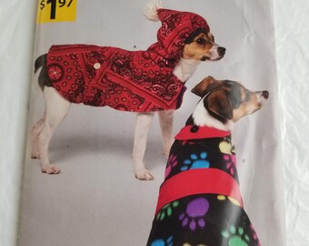 It's so EASY Pattern A8781 Sizes S,M, and L. Dog Coats. ( Free shipping)