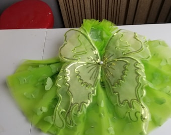 Pets Green Dress with Wings