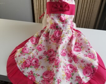 Dogs, Cats, Pets Dress in Red and White  ( FREE Shipping)