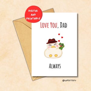 Karte für Papa, süße Karte für Ihn, süße Karte für Ihn, Geschenk zum Vatertag, Geschenk für Ihn, Geschenk für Ihn