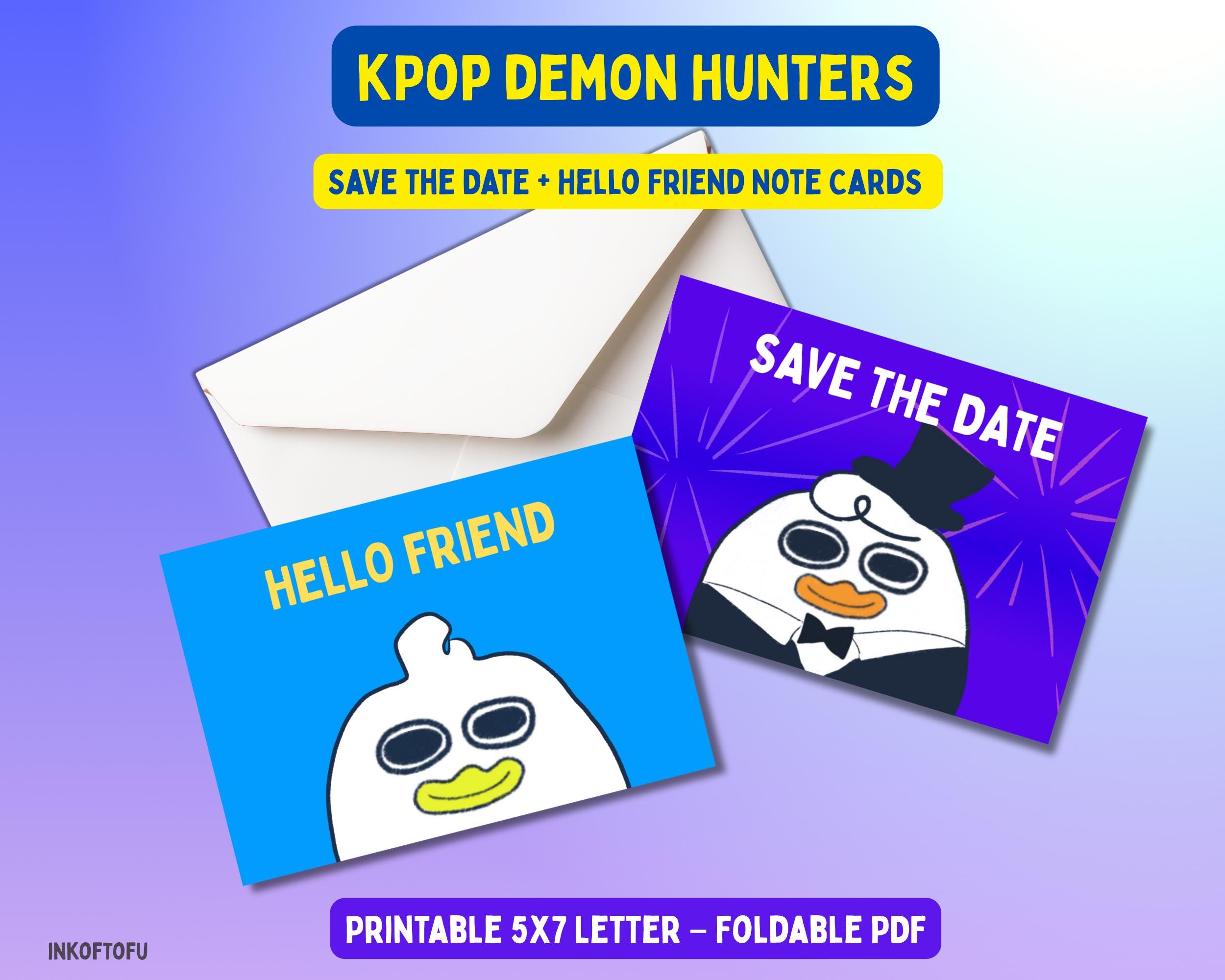 K-pop Demon Hunters Cards – Hello Friend & Save the Date (digital