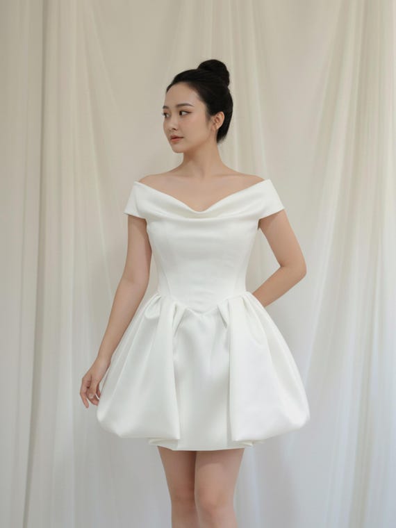 Bridal Shower Dress / Corset Elopement Dress / Short Wedding Dress /  Reception Dress / After Party Dress - Etsy Ireland