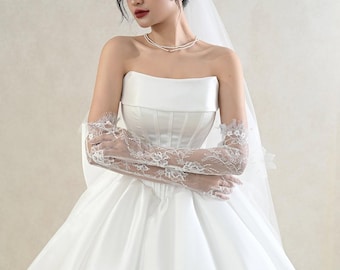 Minimalist Wedding Dress / Corset Wedding Dress / Basque Waist Wedding Dress / Simple Wedding Dress / Ball Gown Wedding Dress / SA113