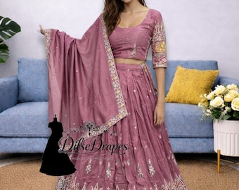 Party wear Lehenga Choli for women Indian wedding lehenga bridesmaid lehenga partywear ready to wear