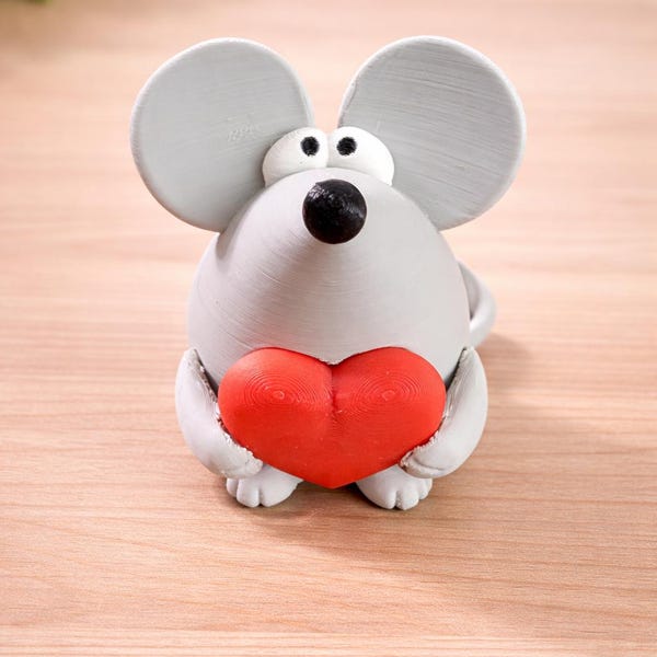 3D Printed Mouse Figurine –  Desk Decor
