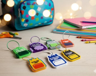 NFC Emergency Contact Keychain – Programmable Safety Tag for Kids & Seniors