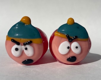 Angry Red Cartman Glass Pipe