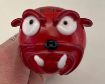 Georgia Bulldog glass pipe Red dog