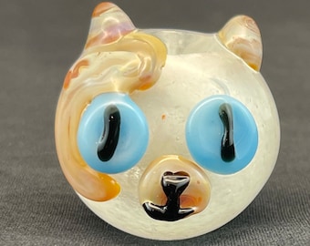 Cake the Cat glow in the dark Glass Pipe