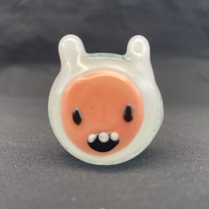 Glowing Finn the Human Glass Pipe