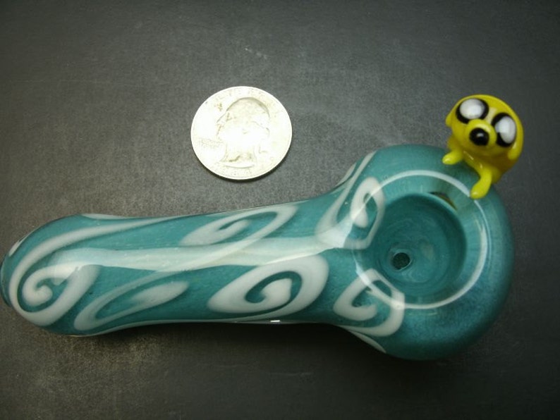 Jake on the Side Dog Glass Pipe image 4