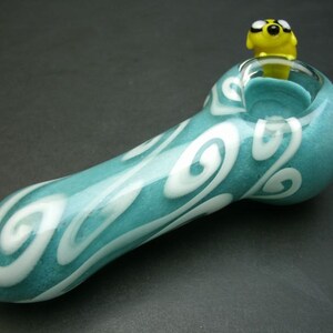 Jake on the Side Dog Glass Pipe image 2