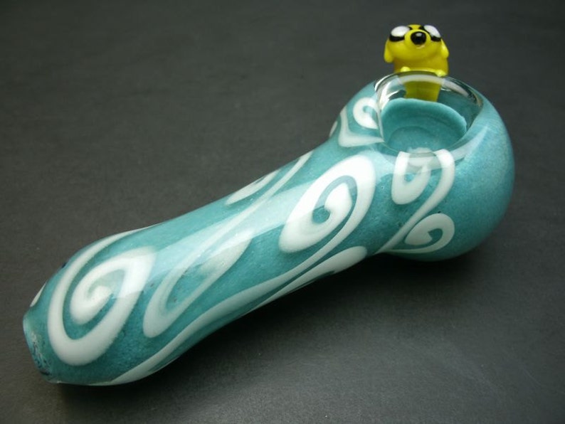 Jake on the Side Dog Glass Pipe image 2