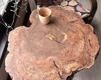 Live Edge Burl Table