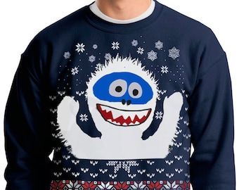 SNOWMAN CHRISTMAS SWEATER --- Yeti Abominable Ugly Christmas Sweater -- -- pullover sweatshirt -- s m l xl xxl xxxl