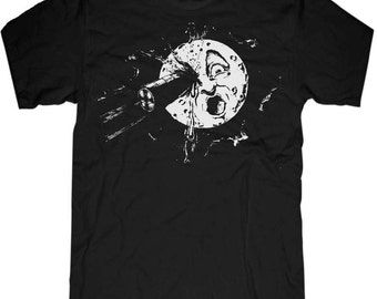 MOON NASA Space t shirt - unisex mens tee shirt -- sizes sm med lg xl xxl skip n whistle
