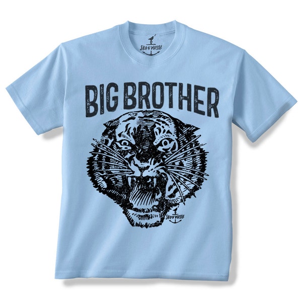 BIG BROTHER TIGER -- Kids T shirt -- Size 2t, 3t, 4t, youth xs, yth sm, yth med, yth lg skip n whistle