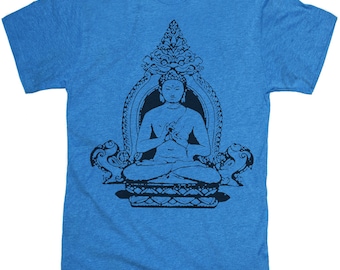 Mens BUDDHA T-shirt --- unisexe -- 12 OPTIONS COULEUR sm,med,lg, xl, xxl,