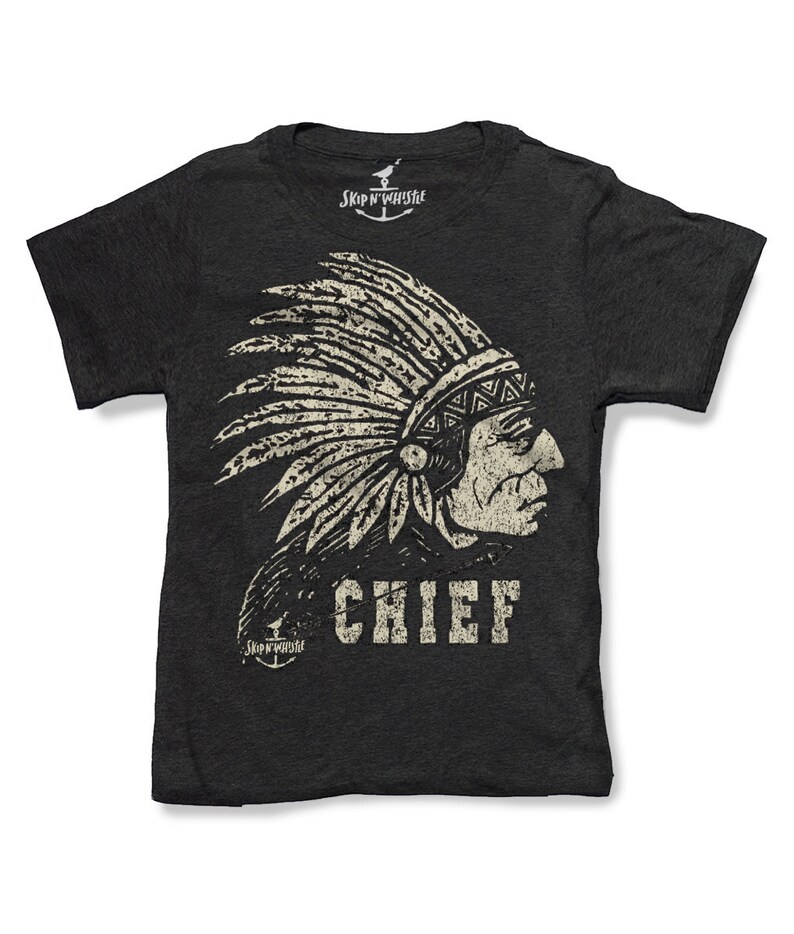 INDIAN CHIEF HEADDRESS Kids T Shirt 7 Color Choices - Etsy