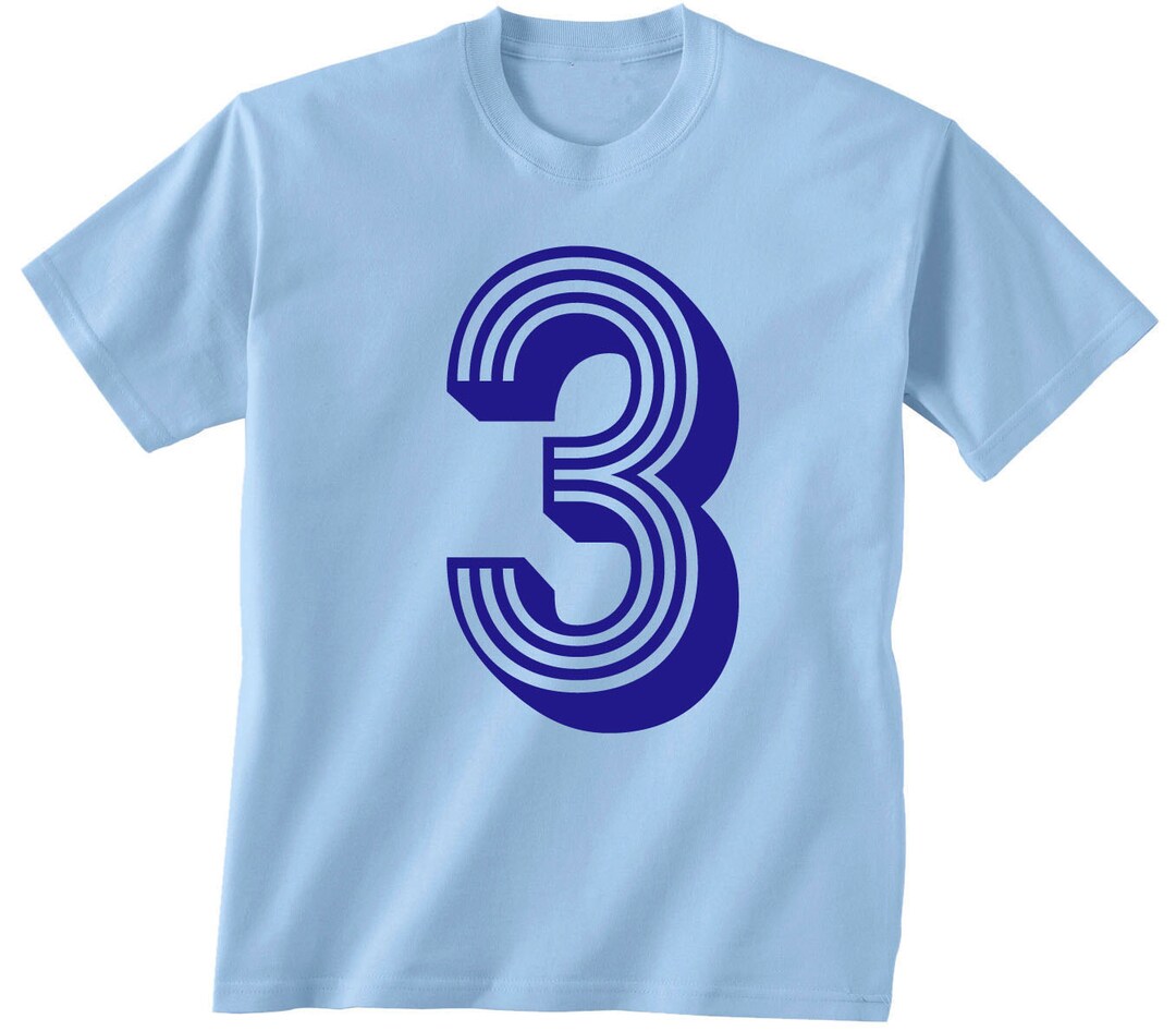 3rd BIRTHDAY KIDS T Shirt Soccer Number 3 Size 2t 3t - Etsy