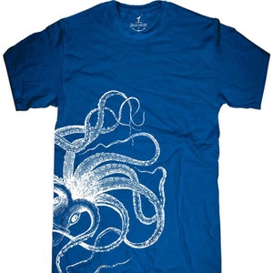 Octopus mens T-shirt Kraken sizes sm med lg xl xxl image 1