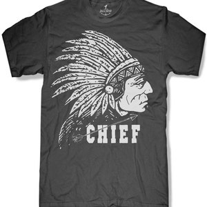 INDIAN CHIEF Mens t shirt 8 color options sizes sm med lg xl xxl image 2