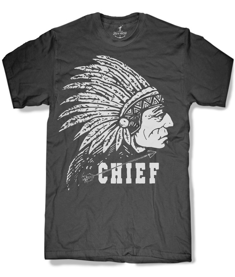 INDIAN CHIEF Mens t shirt 8 color options sizes sm med lg xl xxl image 2