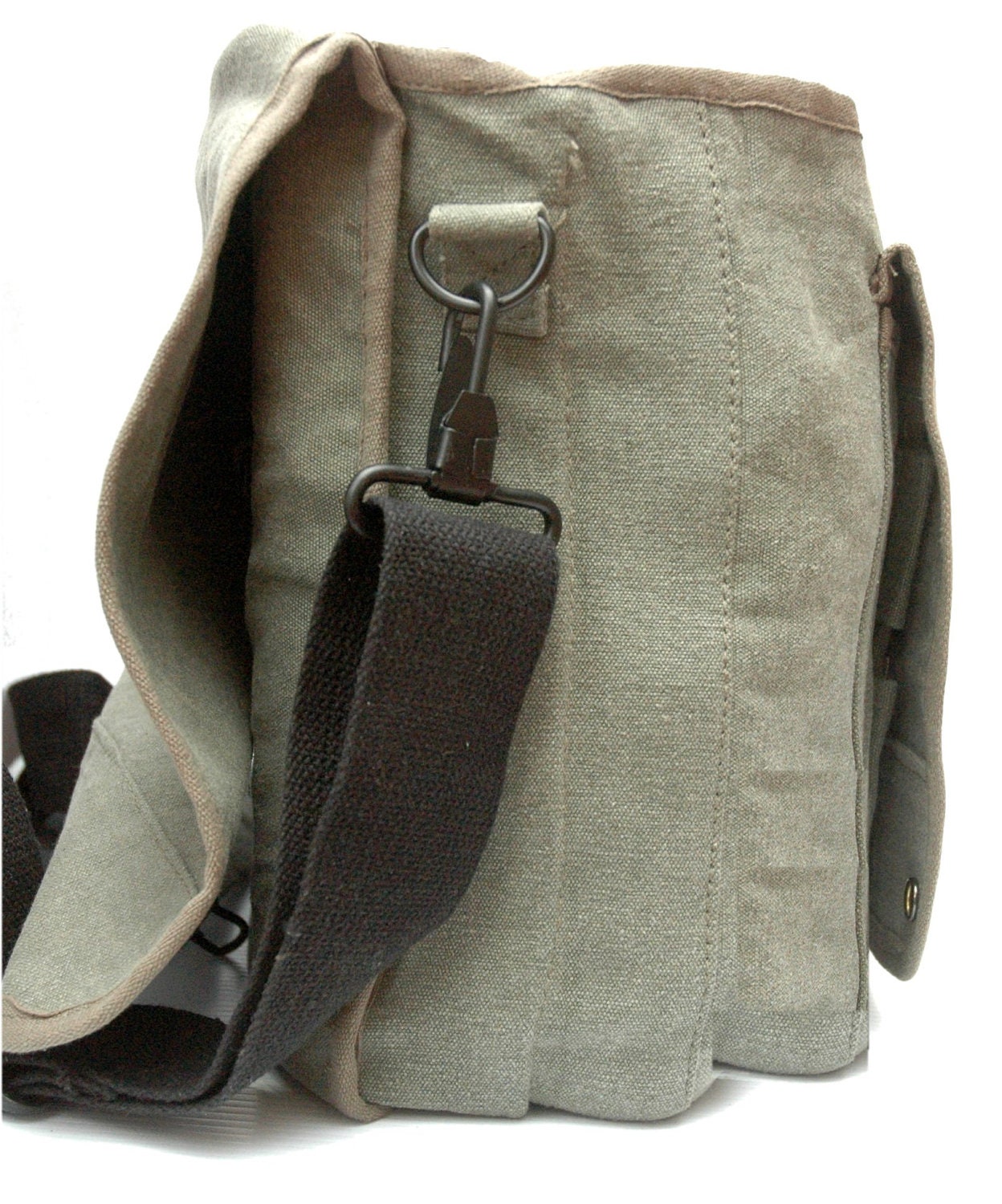 Owl Canvas Messenger Bag Large Field Bag Adjustable Etsy