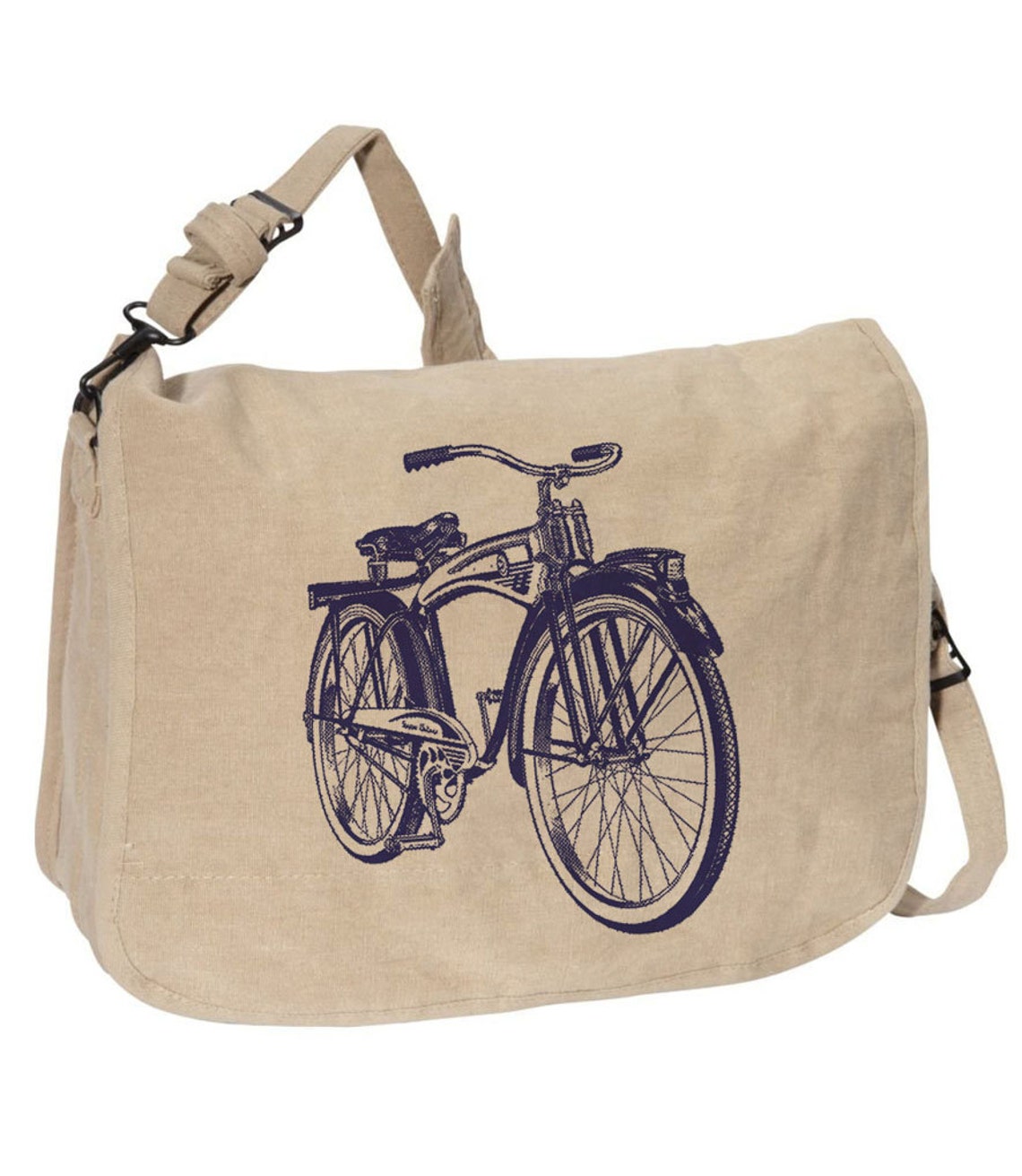 VINTAGE BIKE BAG Canvas Messenger Bag Large Field Bag Etsy