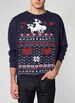 Ugly Christmas sweater -- Moose Love -- pullover sweatshirt -- s m l xl xxl xxxl 