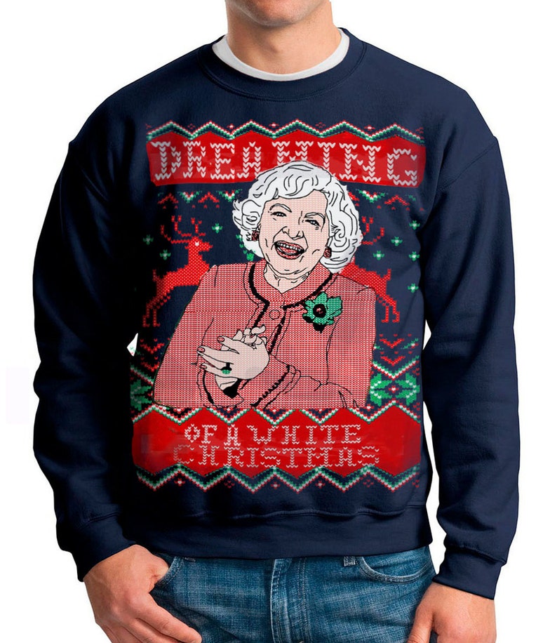 Ugly Christmas sweater Dreaming of a White Christmas pullover sweatshirt s m l xl xxl image 1