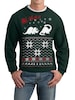 Ugly Christmas sweater -- Santa Dinosaur -- pullover sweatshirt -- s m l xl xxl xxxl 