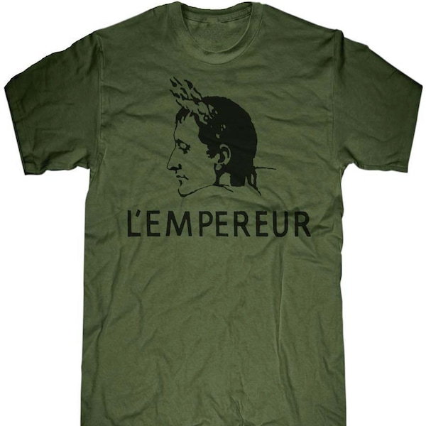 Mens unisex T-shirt --- Napoleon Emperor --- sizes sm med lg xl xxl 3xl, 4xl, 5xl skip n whistle