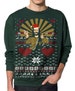 Ugly Christmas sweater -- Jesus Santa -- pullover  sweatshirt -- s m l xl xxl 