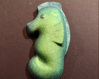 Seahorse Bath Bomb | Scented Bath Bomb | Ocean Bath Bomb | Green Bath Bomb | Bath Bomb Party Favor